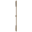 sengegavl 127,5x3x110 cm massivt fyrretræ gyldenbrun