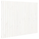 sengegavl 146,5x3x110 cm massivt fyrretræ hvid