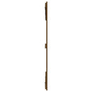 sengegavl 146,5x3x110 cm massivt fyrretræ gyldenbrun