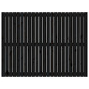 sengegavl 146,5x3x110 cm massivt fyrretræ sort