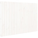 sengegavl 159,5x3x110 cm massivt fyrretræ hvid