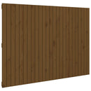 sengegavl 159,5x3x110 cm massivt fyrretræ gyldenbrun