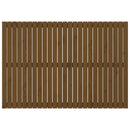sengegavl 159,5x3x110 cm massivt fyrretræ gyldenbrun