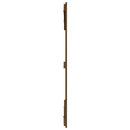 sengegavl 159,5x3x110 cm massivt fyrretræ gyldenbrun