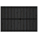 sengegavl 159,5x3x110 cm massivt fyrretræ sort