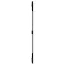 sengegavl 82,5x3x110 cm massivt fyrretræ sort