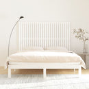 sengegavl 166x3x110 cm massivt fyrretræ hvid