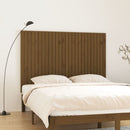 sengegavl 166x3x110 cm massivt fyrretræ gyldenbrun