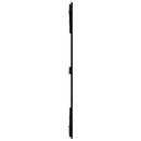 sengegavl 166x3x110 cm massivt fyrretræ sort