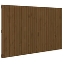 sengegavl 185x3x110 cm massivt fyrretræ gyldenbrun