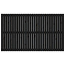 sengegavl 185x3x110 cm massivt fyrretræ sort