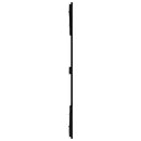 sengegavl 185x3x110 cm massivt fyrretræ sort