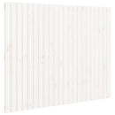 sengegavl 140x3x110 cm massivt fyrretræ hvid