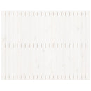 sengegavl 140x3x110 cm massivt fyrretræ hvid