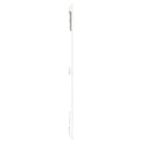 sengegavl 140x3x110 cm massivt fyrretræ hvid