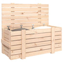opbevaringskasse 91x40,5x42 cm massivt fyrretræ