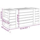 opbevaringskasse 91x40,5x42 cm massivt fyrretræ