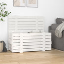 opbevaringskasse 91x40,5x42 cm massivt fyrretræ hvid