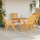 Have Stol 4 pcs Brun Massivt Akacietræ