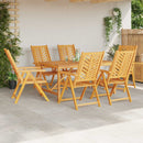 Have Stol 6 pcs Brun Massivt Akacietræ