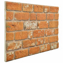 Vægpaneler 10 stk. 100 x 50 cm Mursten EPS Skum