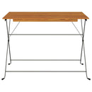 foldbart bistrobord 100x54x71 cm massivt akacietræ og stål