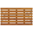 foldbart bistrobord 100x54x71 cm massivt akacietræ og stål