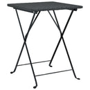 foldbart bistrobord 55x54x71 cm polyrattan sort