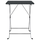 foldbart bistrobord 55x54x71 cm polyrattan sort