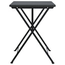 foldbart bistrobord 55x54x71 cm polyrattan sort