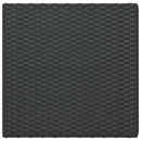 foldbart bistrobord 55x54x71 cm polyrattan sort
