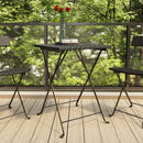 foldbart bistrobord 55x54x71 cm polyrattan sort