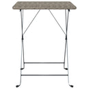 foldbart bistrobord 55x54x71 cm polyrattan grå