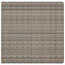 foldbart bistrobord 55x54x71 cm polyrattan grå