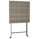 foldbart bistrobord 55x54x71 cm polyrattan grå