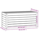 havekasse 101x50,5x46,5 cm massivt fyrretræ