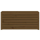 havekasse 101x50,5x46,5 cm massivt fyrretræ gyldenbrun