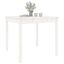 havebord 82,5x82,5x76 cm massivt fyrretræ hvid