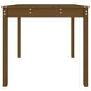 havebord 82,5x82,5x76 cm massivt fyrretræ gyldenbrun