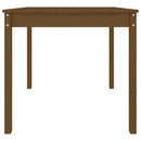 havebord 82,5x82,5x76 cm massivt fyrretræ gyldenbrun