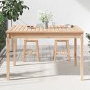 havebord 121x82,5x76 cm massivt fyrretræ