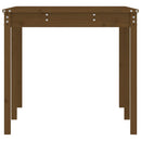 havebord 159,5x82,5x76 cm massivt fyrretræ gyldenbrun