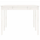 havebord 203,5x100x76 cm massivt fyrretræ hvid