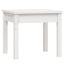 havebænk 50x44x45 cm massivt fyrretræ hvid