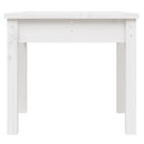 havebænk 50x44x45 cm massivt fyrretræ hvid
