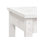 havebænk 50x44x45 cm massivt fyrretræ hvid