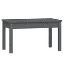 havebænk 80x44x45 cm massivt fyrretræ grå
