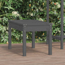 havebænk 80x44x45 cm massivt fyrretræ grå