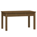 havebænk 80x44x45 cm massivt fyrretræ gyldenbrun
