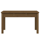 havebænk 80x44x45 cm massivt fyrretræ gyldenbrun